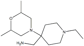 [4-(2,6-dimethylmorpholin-4-yl)-1-ethylpiperidin-4-yl]methylamine 结构式