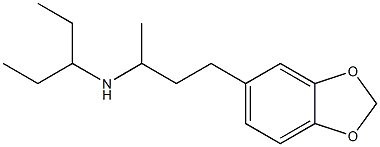 [4-(2H-1,3-benzodioxol-5-yl)butan-2-yl](pentan-3-yl)amine 结构式