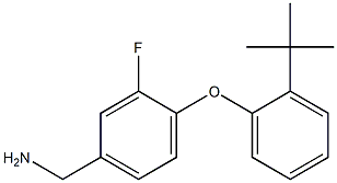 [4-(2-tert-butylphenoxy)-3-fluorophenyl]methanamine 结构式