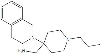 [4-(3,4-dihydroisoquinolin-2(1H)-yl)-1-propylpiperidin-4-yl]methylamine 结构式