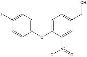 [4-(4-fluorophenoxy)-3-nitrophenyl]methanol 结构式