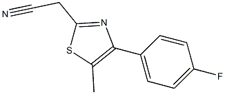 [4-(4-fluorophenyl)-5-methyl-1,3-thiazol-2-yl]acetonitrile 结构式