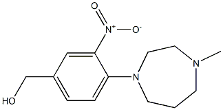 [4-(4-methyl-1,4-diazepan-1-yl)-3-nitrophenyl]methanol 结构式