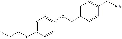 [4-(4-propoxyphenoxymethyl)phenyl]methanamine 结构式