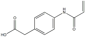 [4-(acryloylamino)phenyl]acetic acid 结构式