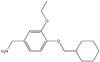 [4-(cyclohexylmethoxy)-3-ethoxyphenyl]methanamine 结构式