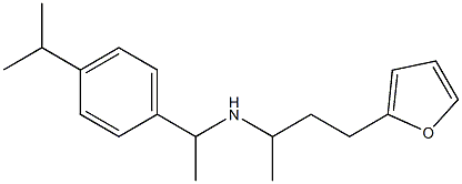 [4-(furan-2-yl)butan-2-yl]({1-[4-(propan-2-yl)phenyl]ethyl})amine 结构式