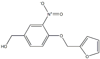 [4-(furan-2-ylmethoxy)-3-nitrophenyl]methanol 结构式