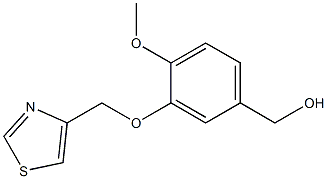 [4-methoxy-3-(1,3-thiazol-4-ylmethoxy)phenyl]methanol 结构式