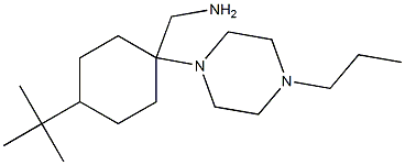 [4-tert-butyl-1-(4-propylpiperazin-1-yl)cyclohexyl]methanamine 结构式