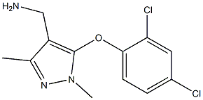 [5-(2,4-dichlorophenoxy)-1,3-dimethyl-1H-pyrazol-4-yl]methanamine 结构式