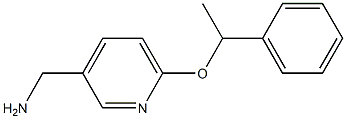 [6-(1-phenylethoxy)pyridin-3-yl]methanamine 结构式