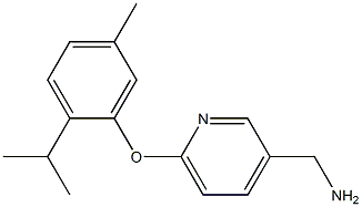 [6-(2-isopropyl-5-methylphenoxy)pyridin-3-yl]methylamine 结构式