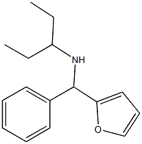 [furan-2-yl(phenyl)methyl](pentan-3-yl)amine 结构式