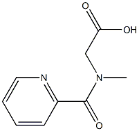 [methyl(pyridin-2-ylcarbonyl)amino]acetic acid 结构式