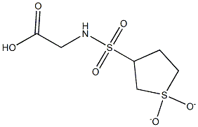 {[(1,1-dioxidotetrahydrothien-3-yl)sulfonyl]amino}acetic acid 结构式