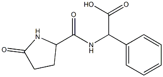 {[(5-oxopyrrolidin-2-yl)carbonyl]amino}(phenyl)acetic acid 结构式