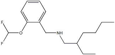 {[2-(difluoromethoxy)phenyl]methyl}(2-ethylhexyl)amine 结构式