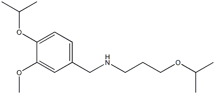 {[3-methoxy-4-(propan-2-yloxy)phenyl]methyl}[3-(propan-2-yloxy)propyl]amine 结构式