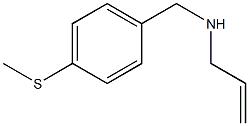 {[4-(methylsulfanyl)phenyl]methyl}(prop-2-en-1-yl)amine 结构式