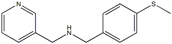 {[4-(methylsulfanyl)phenyl]methyl}(pyridin-3-ylmethyl)amine 结构式
