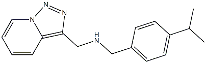 {[4-(propan-2-yl)phenyl]methyl}({[1,2,4]triazolo[3,4-a]pyridin-3-ylmethyl})amine 结构式