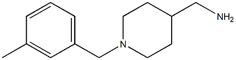 {1-[(3-methylphenyl)methyl]piperidin-4-yl}methanamine 结构式