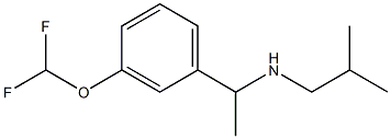 {1-[3-(difluoromethoxy)phenyl]ethyl}(2-methylpropyl)amine 结构式