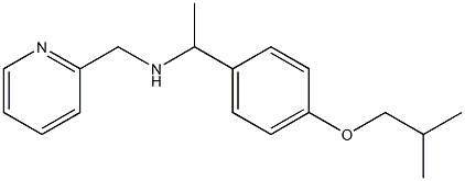 {1-[4-(2-methylpropoxy)phenyl]ethyl}(pyridin-2-ylmethyl)amine 结构式