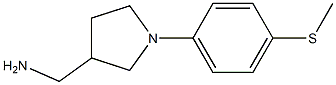 {1-[4-(methylthio)phenyl]pyrrolidin-3-yl}methylamine 结构式