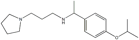 {1-[4-(propan-2-yloxy)phenyl]ethyl}[3-(pyrrolidin-1-yl)propyl]amine 结构式