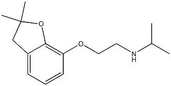 {2-[(2,2-dimethyl-2,3-dihydro-1-benzofuran-7-yl)oxy]ethyl}(propan-2-yl)amine 结构式