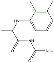 {2-[(2,3-dimethylphenyl)amino]propanoyl}urea 结构式