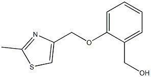{2-[(2-methyl-1,3-thiazol-4-yl)methoxy]phenyl}methanol 结构式