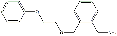 {2-[(2-phenoxyethoxy)methyl]phenyl}methanamine 结构式