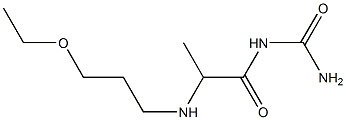 {2-[(3-ethoxypropyl)amino]propanoyl}urea 结构式