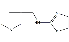 {2-[(4,5-dihydro-1,3-thiazol-2-ylamino)methyl]-2-methylpropyl}dimethylamine 结构式