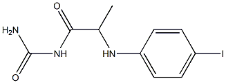 {2-[(4-iodophenyl)amino]propanoyl}urea 结构式