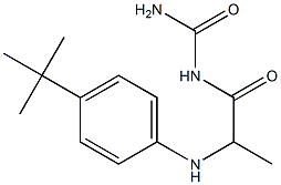 {2-[(4-tert-butylphenyl)amino]propanoyl}urea 结构式