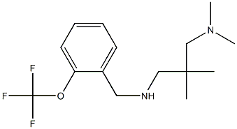 {2-[(dimethylamino)methyl]-2-methylpropyl}({[2-(trifluoromethoxy)phenyl]methyl})amine 结构式