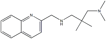 {2-[(dimethylamino)methyl]-2-methylpropyl}(quinolin-2-ylmethyl)amine 结构式