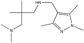 {2-[(dimethylamino)methyl]-2-methylpropyl}[(1,3,5-trimethyl-1H-pyrazol-4-yl)methyl]amine 结构式