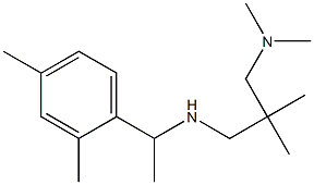 {2-[(dimethylamino)methyl]-2-methylpropyl}[1-(2,4-dimethylphenyl)ethyl]amine 结构式