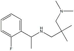 {2-[(dimethylamino)methyl]-2-methylpropyl}[1-(2-fluorophenyl)ethyl]amine 结构式