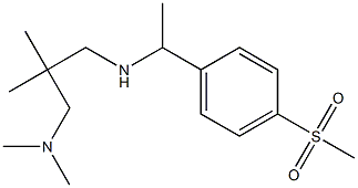 {2-[(dimethylamino)methyl]-2-methylpropyl}[1-(4-methanesulfonylphenyl)ethyl]amine 结构式