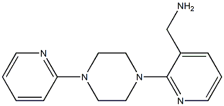 {2-[4-(pyridin-2-yl)piperazin-1-yl]pyridin-3-yl}methanamine 结构式