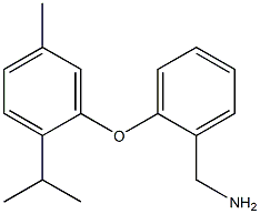 {2-[5-methyl-2-(propan-2-yl)phenoxy]phenyl}methanamine 结构式