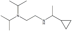 {2-[bis(propan-2-yl)amino]ethyl}(1-cyclopropylethyl)amine 结构式