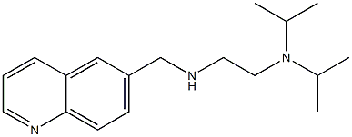 {2-[bis(propan-2-yl)amino]ethyl}(quinolin-6-ylmethyl)amine 结构式