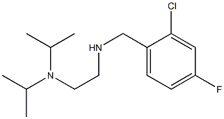 {2-[bis(propan-2-yl)amino]ethyl}[(2-chloro-4-fluorophenyl)methyl]amine 结构式